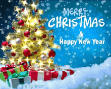 Merry Christmas Christmas Tree GIF - MerryChristmas ChristmasTree Gifts GIFs