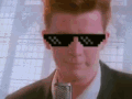Rick Roll Deal With It GIF - RickRoll DealWithIt RickAstley GIFs