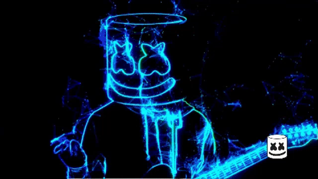 Neon Rainbow Dj Marshmello Gif Neonrainbow Djmarshmello Discover Share Gifs