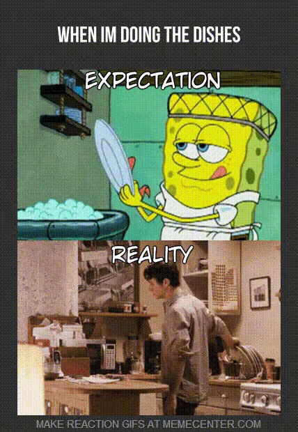 spongebob washing dishes