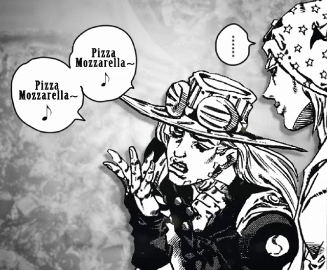 Pizza Mozzarella Jojo Gyro Zeppeli Gif Pizzamozzarellajojo Gyrozeppeli Johnnyjoestar Discover Share Gifs