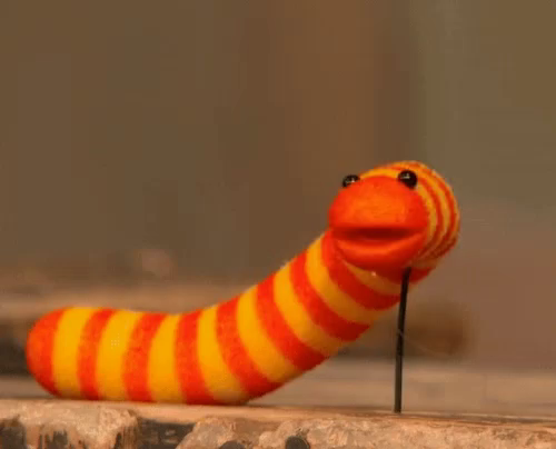 sesame street slimy worm plush