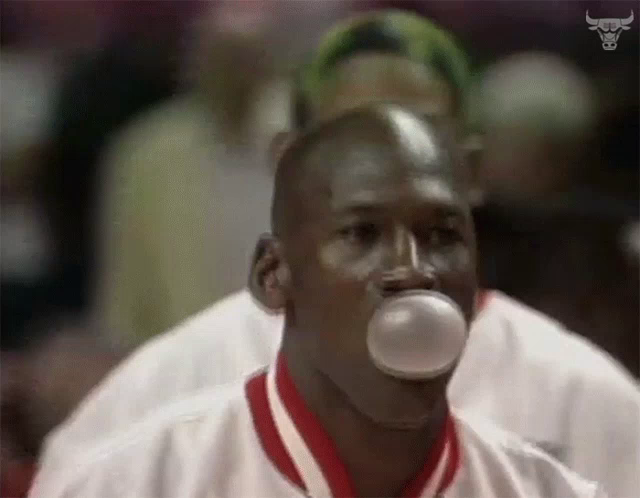 michael jordan chewing gum