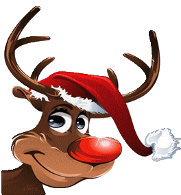 Blinking Reindeer GIF - Blinking Reindeer Christmas - Discover & Share GIFs