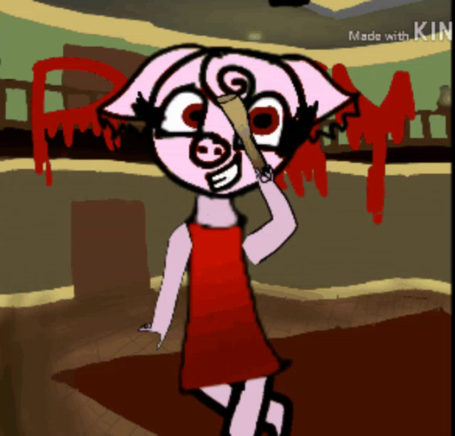Animated Piggy Gifs Tenor - devil piggy roblox anime