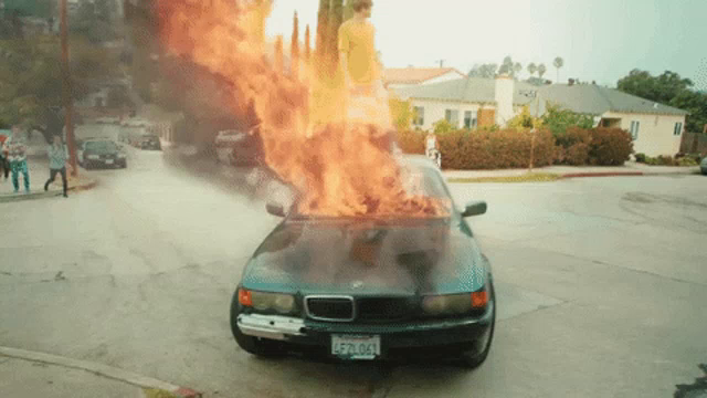 Car Fire Gifs Tenor - roblox car wash fail