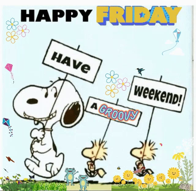 Snoopy Happy Friday Clip Art