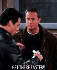 Get There Faster Chandler GIF - GetThereFaster Chandler Joey - Discover &  Share GIFs