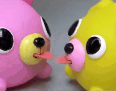 pink squeaky toy tongue