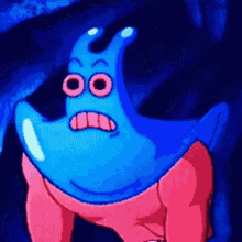 spongebob meme with patrick and manta ray