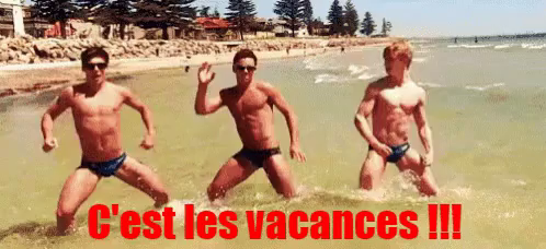 C Est Les Vacances Gif Mecs Vacances Bonnes Vacances Discover Share Gifs