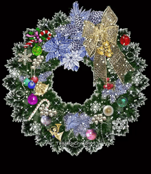 Animated Christmas Wreath GIFs | Tenor