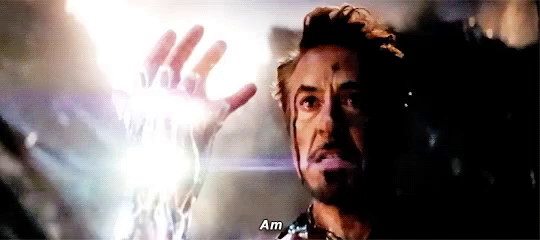 Iron Man Snap Gif Ironman Snap Endgame Discover Share Gifs