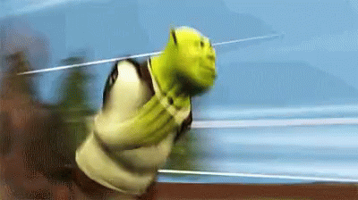 Running Shrek GIF