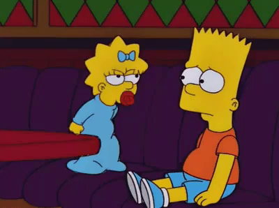 Mean Drunk Gif Thesimpsons Bartsimpson Maggiesimpson Discover Share Gifs