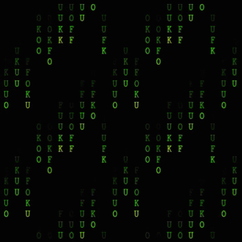 Green falling code animation reminiscent of the digital rain from "The Matrix".