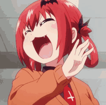 Image result for laughing anime girl gif