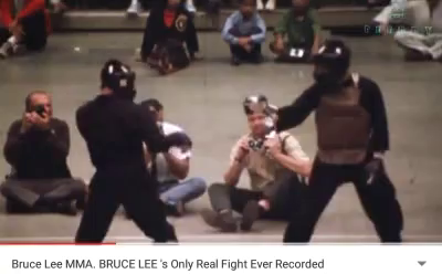 bruce lee real fighting