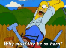 Why Must Life Be So Hard Homer Simpson GIF - WhyMustLifeBeSoHard  HomerSimpson - Descubre & Comparte GIFs