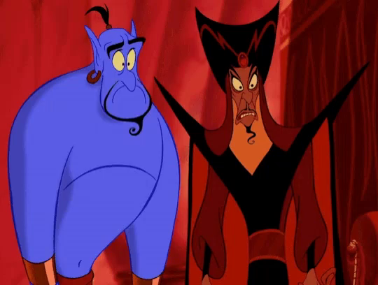 Image result for genie and Jafar