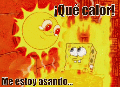 Bob Esponja Sol Qué calor Asado