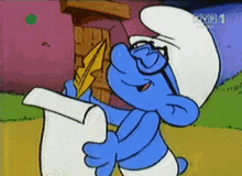 papa smurf gif