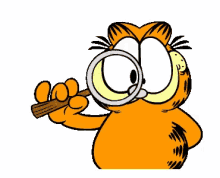 Garfield Magnifying Glass GIF - Garfield MagnifyingGlass Zoom GIFs