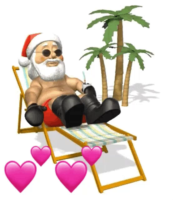 Download Christmas In July Santa Gif Christmasinjuly Santa Beach Discover Share Gifs