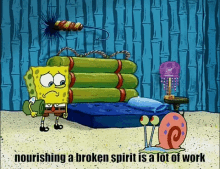 spongebob sick meme