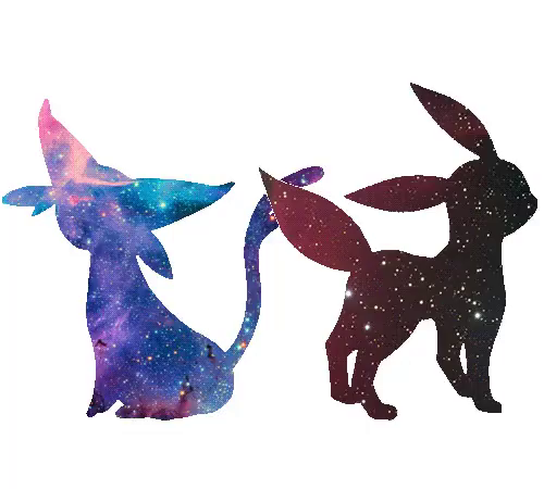 cute espeon and umbreon