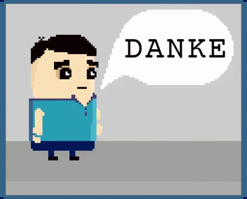The popular Danke GIFs everyone's sharing
