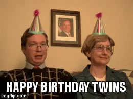 Birthday Twins Gifs Tenor