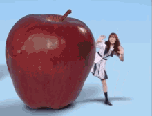 anime dancing golden apple gif
