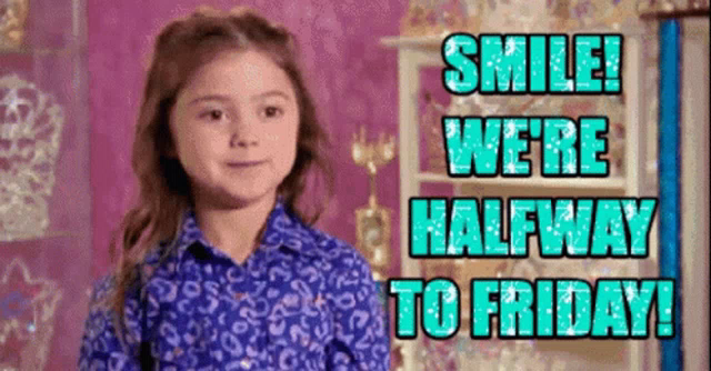 Smile Were Halfway To Friday GIF - Smile WereHalfwayToFriday Smirk -  Discover & Share GIFs