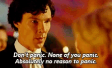 Panic Sherlock GIF - Panic Sherlock DontPanic GIFs