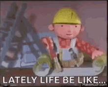 bob the builder workaholic gif bobthebuilder workaholic gifs - bob the builder fortnite meme