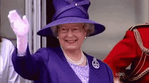 Image result for the queen winking gif