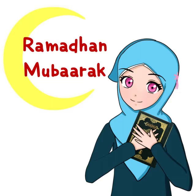 Paling Populer 17 Gambar Kartun Hijab Ramadhan  Gani Gambar 