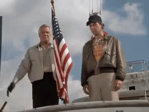 lowering flag salute