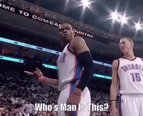 Russell Westbrook Whose Mans Is This Gif Russellwestbrook Whosemansisthis Whoareyou Discover Share Gifs