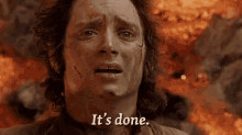 It's Done - Finished GIF - Finished ElijahWood LordOfTheRings GIFs