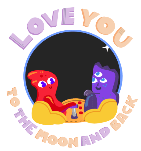 Love You To The Moon And Back Love You Forever GIF