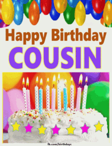 Happy Birthday Cousin Gifs Tenor