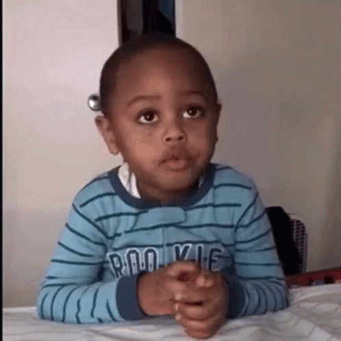 GIF of little boy showing that things aren't clear to him