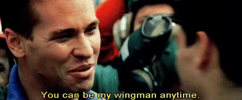 You Can Be My Wingman Anytime Maverick Gif Topgun Wingman Tomcruise Discover Share Gifs