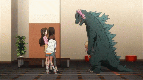 Anime Godzilla GIF - Anime Godzilla Shocked - Discover & Share GIFs