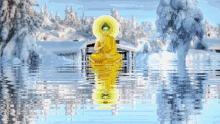 Lord Buddha Water GIF - LordBuddha Water Snow GIFs
