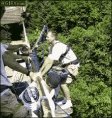 Bungee Jumping Wow GIF - BungeeJumping Jump Wow - Discover & Share GIFs