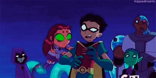 starfire teen titans go angry