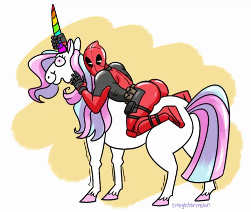 Deadpool Unicorn Gifs Tenor